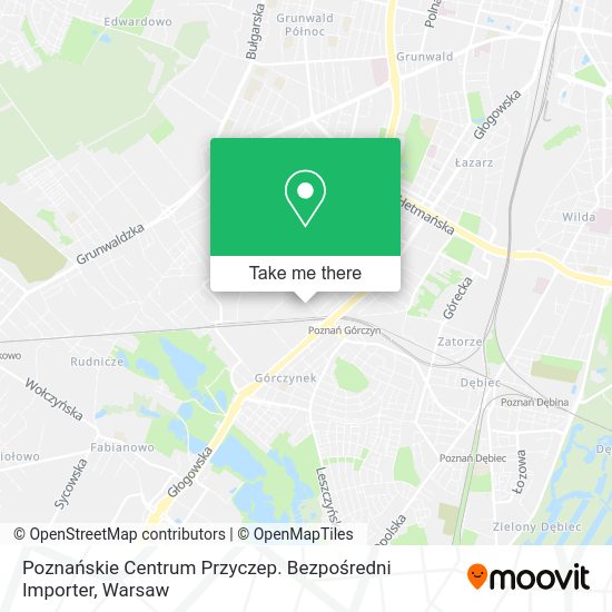 Poznańskie Centrum Przyczep. Bezpośredni Importer map