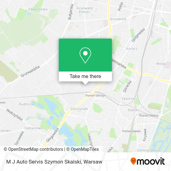 Карта M J Auto Servis Szymon Skalski