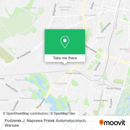 Podzerek J. Naprawa Pralek Automatycznych map