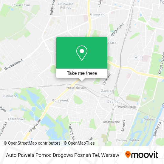 Auto Pawela Pomoc Drogowa Poznań Tel map