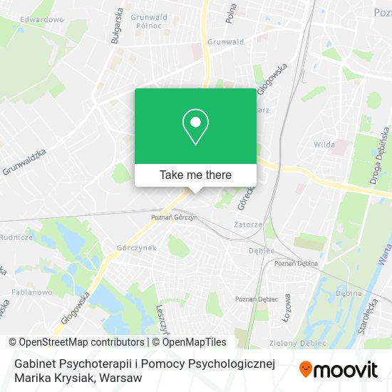 Gabinet Psychoterapii i Pomocy Psychologicznej Marika Krysiak map