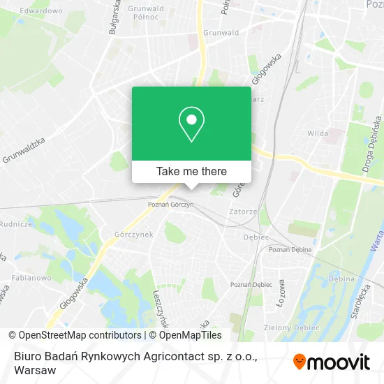 Карта Biuro Badań Rynkowych Agricontact sp. z o.o.