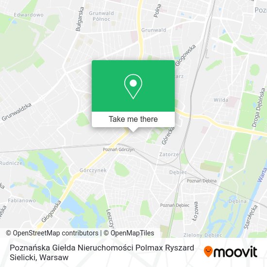 Карта Poznańska Giełda Nieruchomości Polmax Ryszard Sielicki