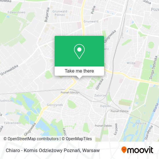 Chiaro - Komis Odzieżowy Poznań map