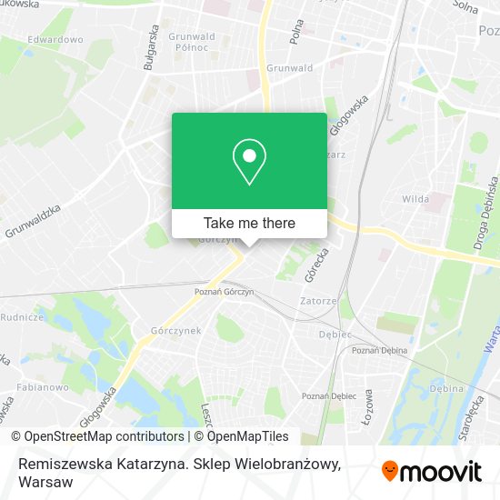 Remiszewska Katarzyna. Sklep Wielobranżowy map