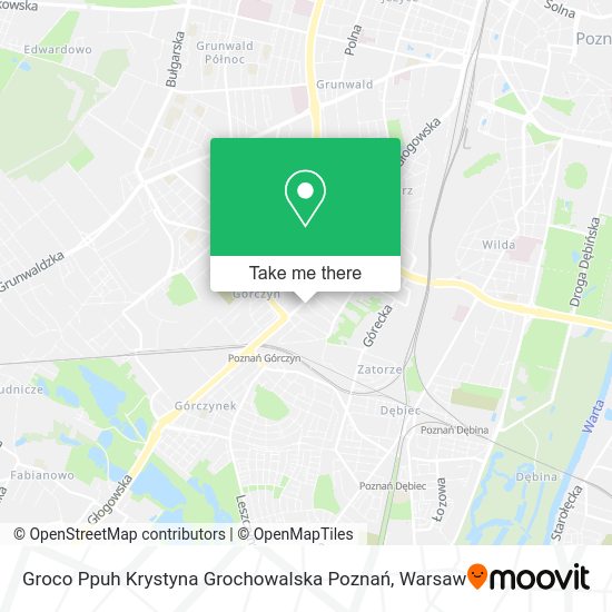 Карта Groco Ppuh Krystyna Grochowalska Poznań