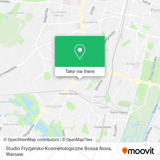 Карта Studio Fryzjersko-Kosmetologiczne Bossa Nova