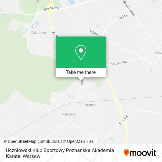 Uczniowski Klub Sportowy Poznanska Akademia Karate map