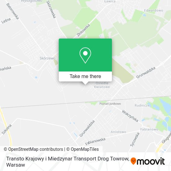 Transto Krajowy i Miedzynar Transport Drog Towrow map