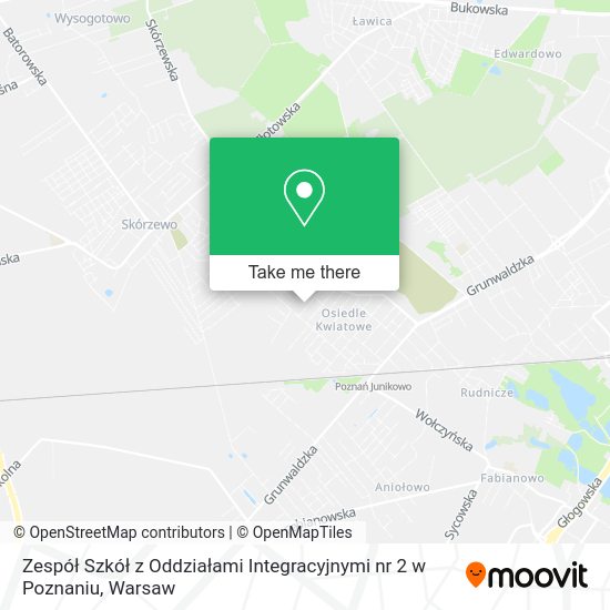 Zespół Szkół z Oddziałami Integracyjnymi nr 2 w Poznaniu map