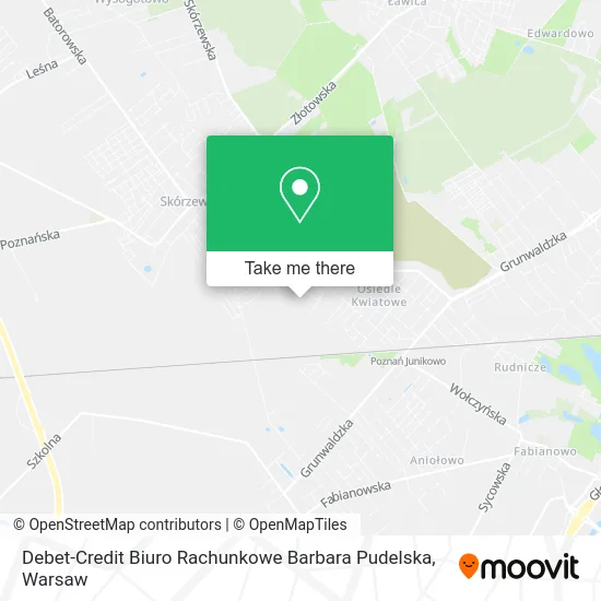 Карта Debet-Credit Biuro Rachunkowe Barbara Pudelska