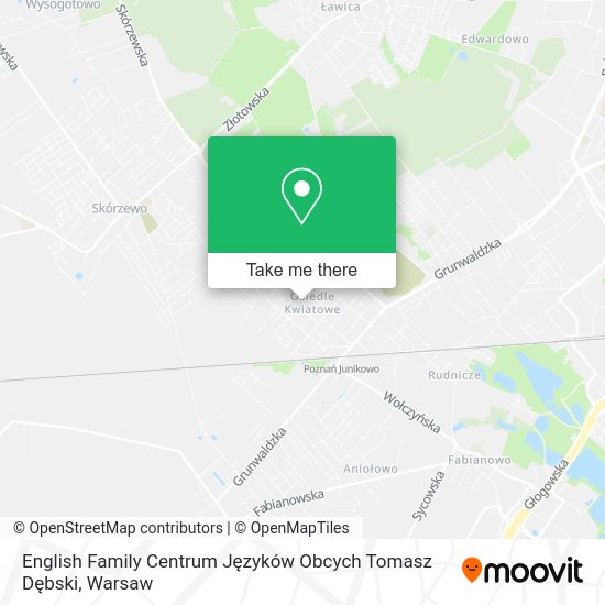 Карта English Family Centrum Języków Obcych Tomasz Dębski