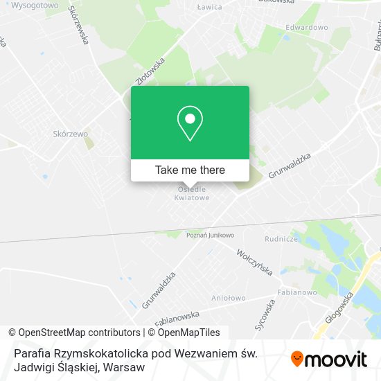 Parafia Rzymskokatolicka pod Wezwaniem św. Jadwigi Śląskiej map