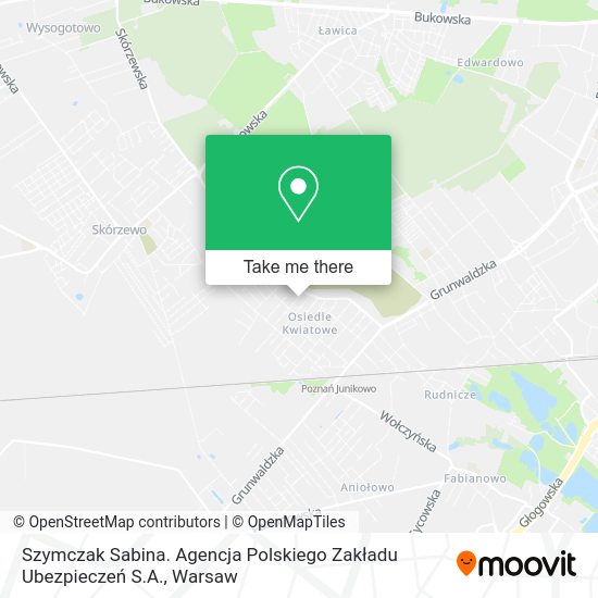 Szymczak Sabina. Agencja Polskiego Zakładu Ubezpieczeń S.A. map