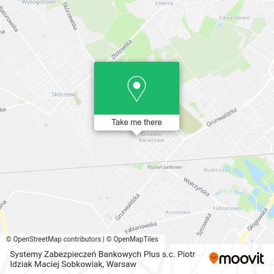 Systemy Zabezpieczeń Bankowych Plus s.c. Piotr Idziak Maciej Sobkowiak map