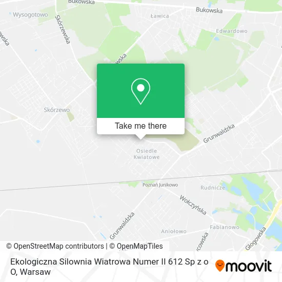Карта Ekologiczna Silownia Wiatrowa Numer II 612 Sp z o O
