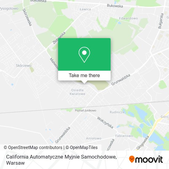 Карта California Automatyczne Myjnie Samochodowe