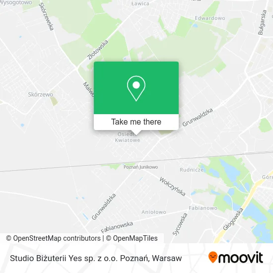 Карта Studio Biżuterii Yes sp. z o.o. Poznań