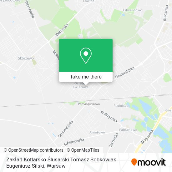 Карта Zakład Kotlarsko Ślusarski Tomasz Sobkowiak Eugeniusz Silski