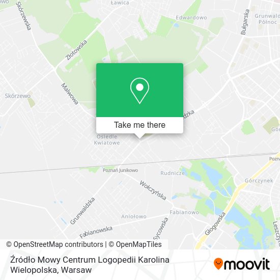 Карта Źródło Mowy Centrum Logopedii Karolina Wielopolska