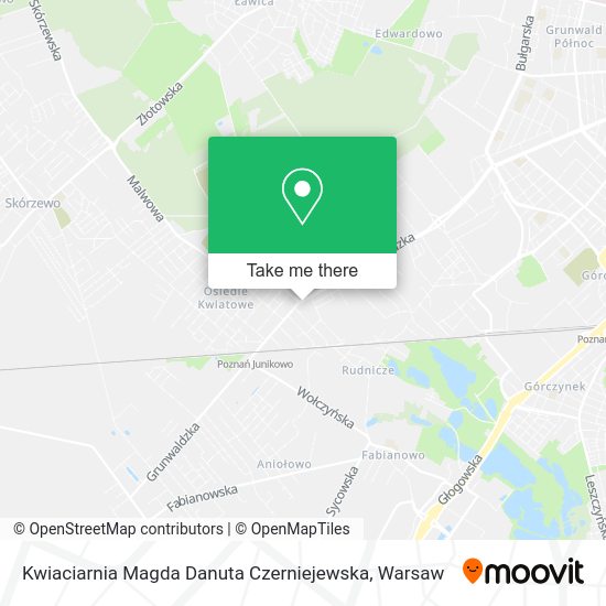 Kwiaciarnia Magda Danuta Czerniejewska map