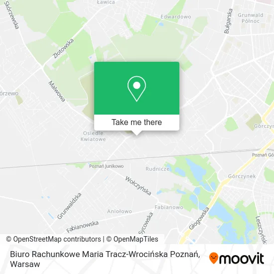 Biuro Rachunkowe Maria Tracz-Wrocińska Poznań map