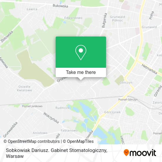 Карта Sobkowiak Dariusz. Gabinet Stomatologiczny