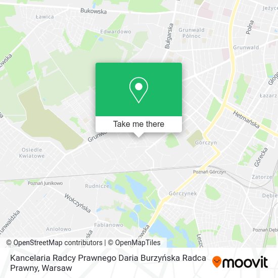 Kancelaria Radcy Prawnego Daria Burzyńska Radca Prawny map