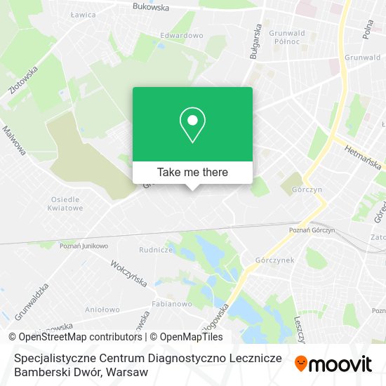 Specjalistyczne Centrum Diagnostyczno Lecznicze Bamberski Dwór map