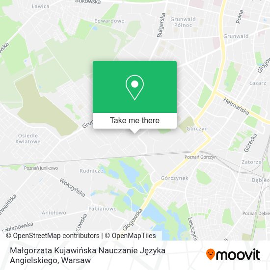 Małgorzata Kujawińska Nauczanie Języka Angielskiego map