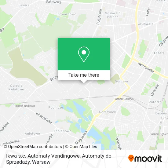 Карта Ikwa s.c. Automaty Vendingowe, Automaty do Sprzedaży