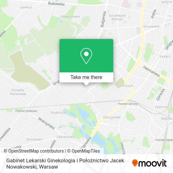 Gabinet Lekarski Ginekologia i Położnictwo Jacek Nowakowski map