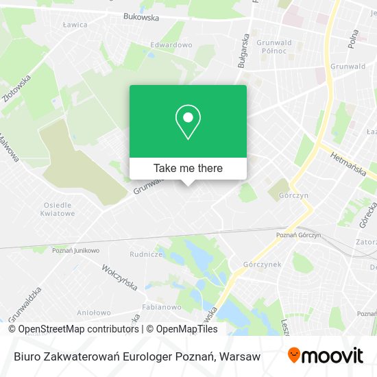 Biuro Zakwaterowań Eurologer Poznań map