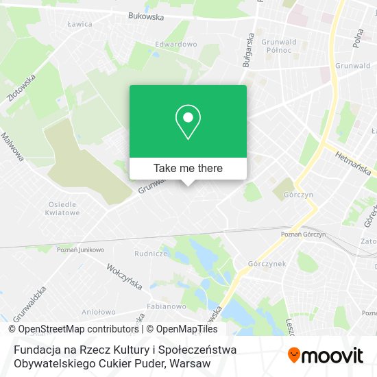 Fundacja na Rzecz Kultury i Społeczeństwa Obywatelskiego Cukier Puder map