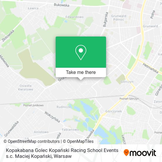 Kopakabana Golec Kopański Racing School Events s.c. Maciej Kopański map