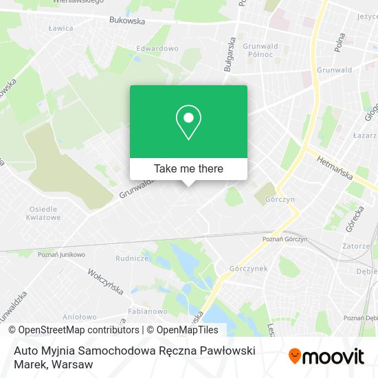 Auto Myjnia Samochodowa Ręczna Pawłowski Marek map