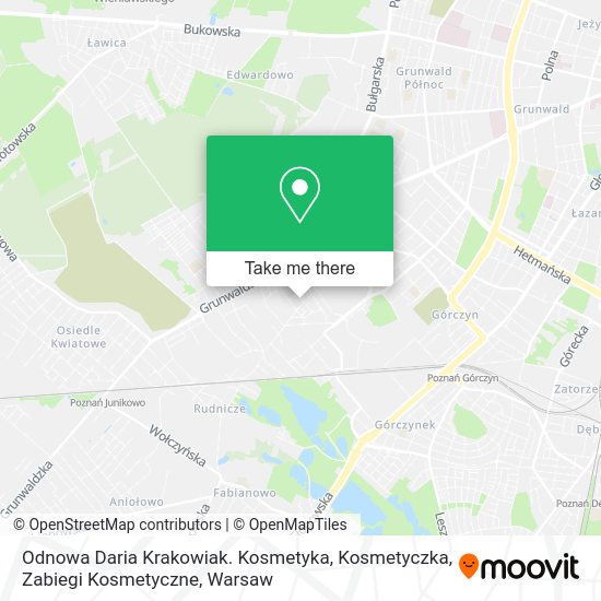 Odnowa Daria Krakowiak. Kosmetyka, Kosmetyczka, Zabiegi Kosmetyczne map