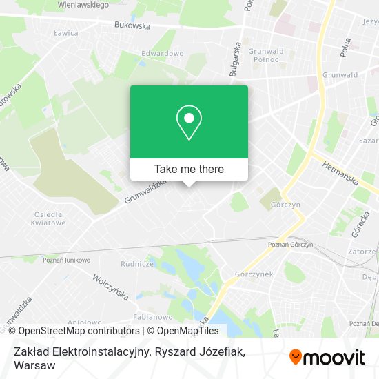 Zakład Elektroinstalacyjny. Ryszard Józefiak map