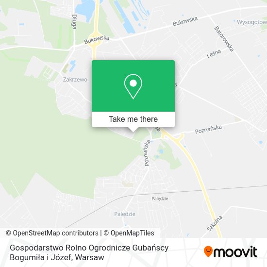 Gospodarstwo Rolno Ogrodnicze Gubańscy Bogumiła i Józef map