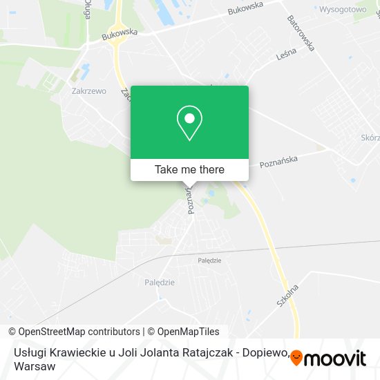 Usługi Krawieckie u Joli Jolanta Ratajczak - Dopiewo map