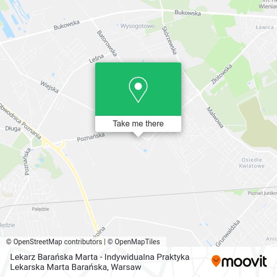 Lekarz Barańska Marta - Indywidualna Praktyka Lekarska Marta Barańska map