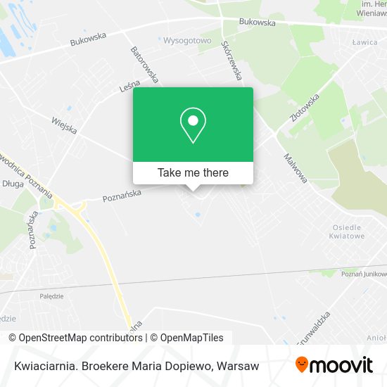 Kwiaciarnia. Broekere Maria Dopiewo map