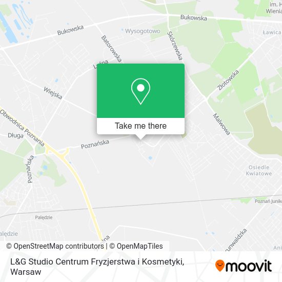 L&G Studio Centrum Fryzjerstwa i Kosmetyki map