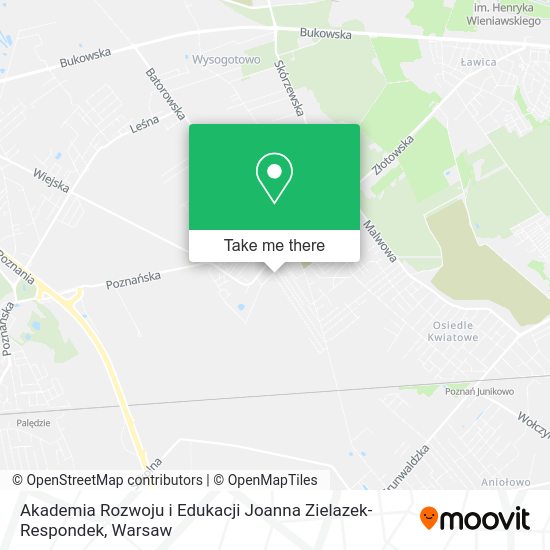 Akademia Rozwoju i Edukacji Joanna Zielazek-Respondek map