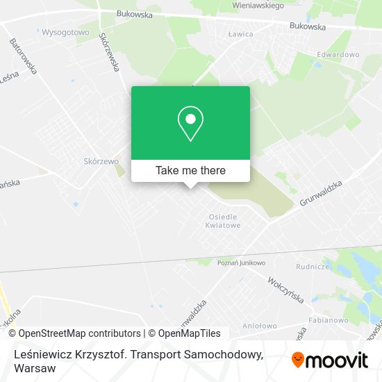 Карта Leśniewicz Krzysztof. Transport Samochodowy