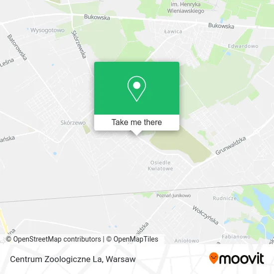 Карта Centrum Zoologiczne La