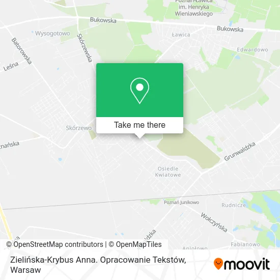 Карта Zielińska-Krybus Anna. Opracowanie Tekstów