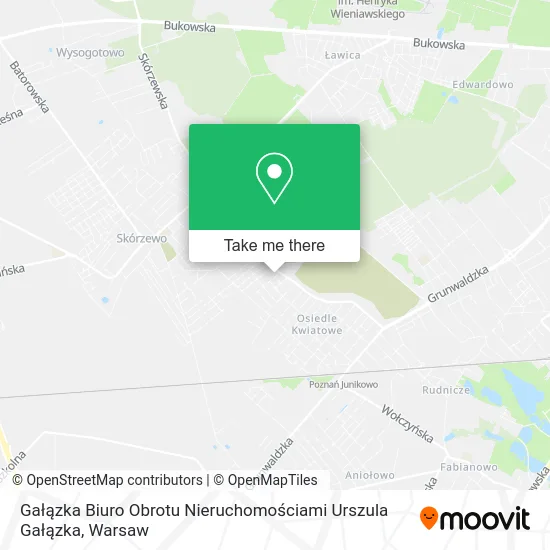 Карта Gałązka Biuro Obrotu Nieruchomościami Urszula Gałązka