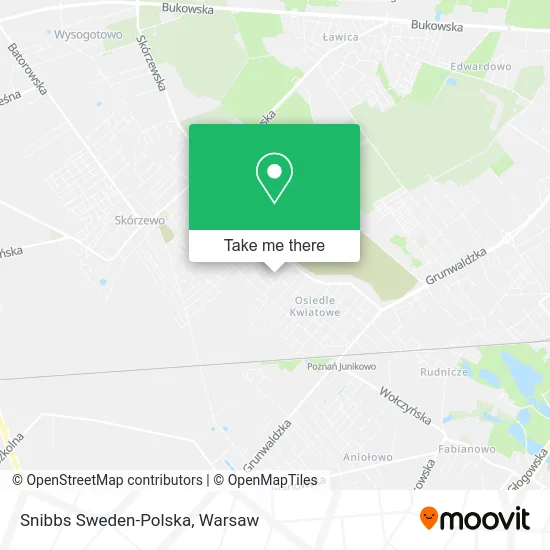 Карта Snibbs Sweden-Polska