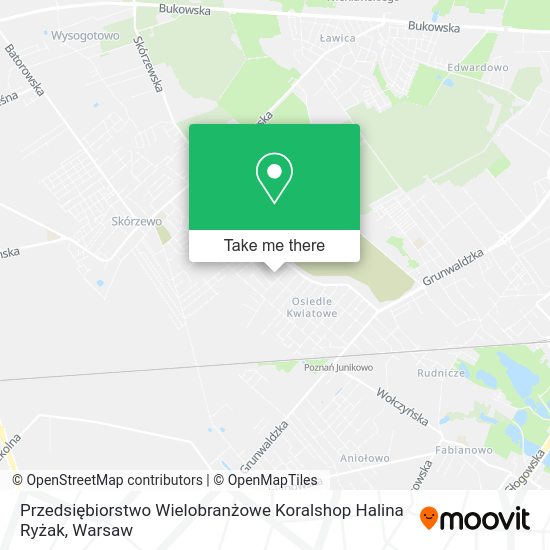 Карта Przedsiębiorstwo Wielobranżowe Koralshop Halina Ryżak